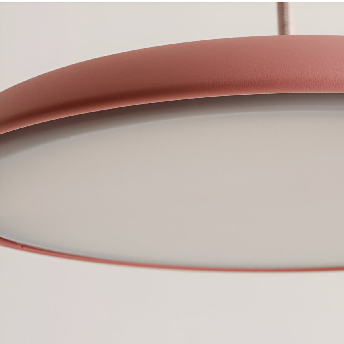 LED Disc Ceiling Fixture 10 in Rose Gold 4000K Adjustable Height for Kitchen Dining Room Bedroom Modern Floating Lamp Neutral White