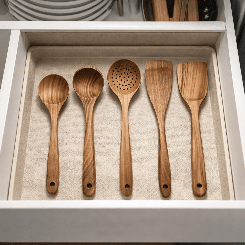 SPOONORA – Premium Wooden Kitchen Utensil Set for Gentle Everyday Cooking