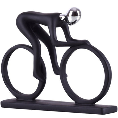 Abstract Cyclist Sculpture – Modern Home Decor Accent