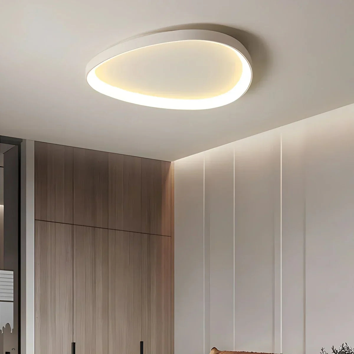 Flush Mount LED Ceiling Light Fixture with Remote Dimmer and Color Temperature Control for Bedroom, Hallway, Living Room – Energy-Efficient