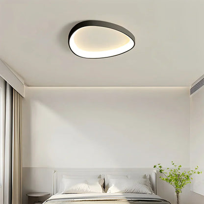Flush Mount LED Ceiling Light Fixture with Remote Dimmer and Color Temperature Control for Bedroom, Hallway, Living Room – Energy-Efficient