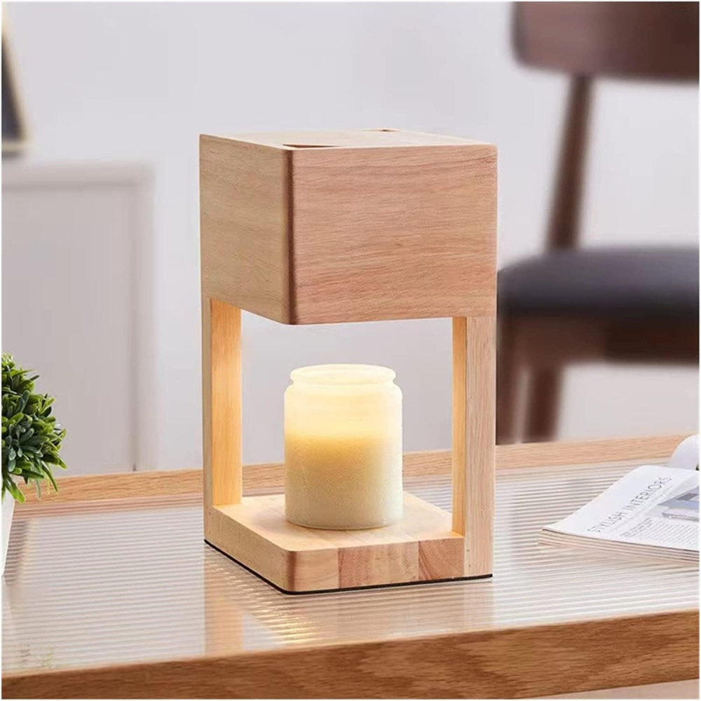 Nordic Elegance | Candle Warmer Lamp with Dimmable Light | Dual-Purpose Design for Cozy Ambiance