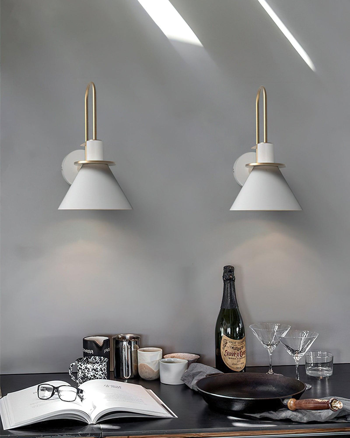 Industrial Iron Sconce Light for Hallways Kitchens & Entryways – Modern Matte Side Lighting for Residential and Commercial Use