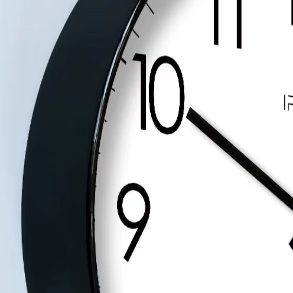 Modern Wall Clock for Living Room, Silent Wall Clock with Quartz Movement, Minimalist Wall Clock for Bedroom and Office