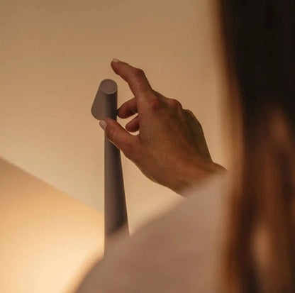 Nordic Style | Wireless LED Table Lamp with Touch-Control Brightness | Cordless Design for Portable Modern Lighting