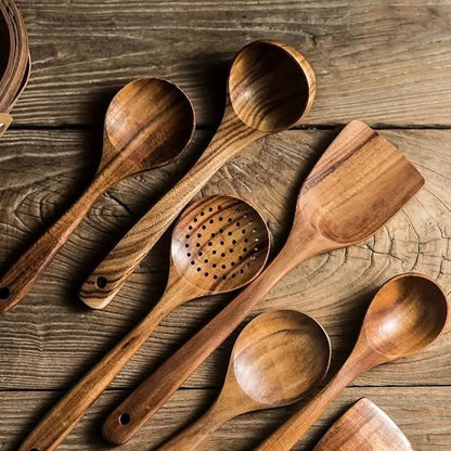WOODLURE – Sustainable Kitchen Utensil Set for Cooking and Serving