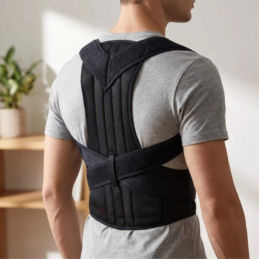 Adjustable Back Support Brace for Men & Women – Realigns Shoulders & Relieves Lower Back Strain