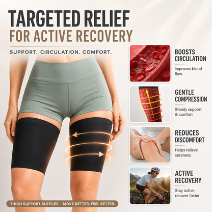 Leg Compression Sleeve for Thigh Support & Muscle Stability – Breathable Fabric for Active Lifestyles