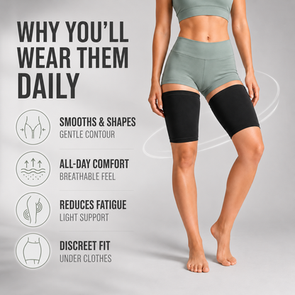Leg Compression Sleeve for Thigh Support & Muscle Stability – Breathable Fabric for Active Lifestyles