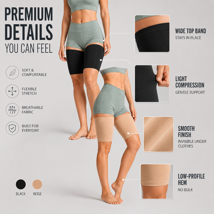 Leg Compression Sleeve for Thigh Support & Muscle Stability – Breathable Fabric for Active Lifestyles