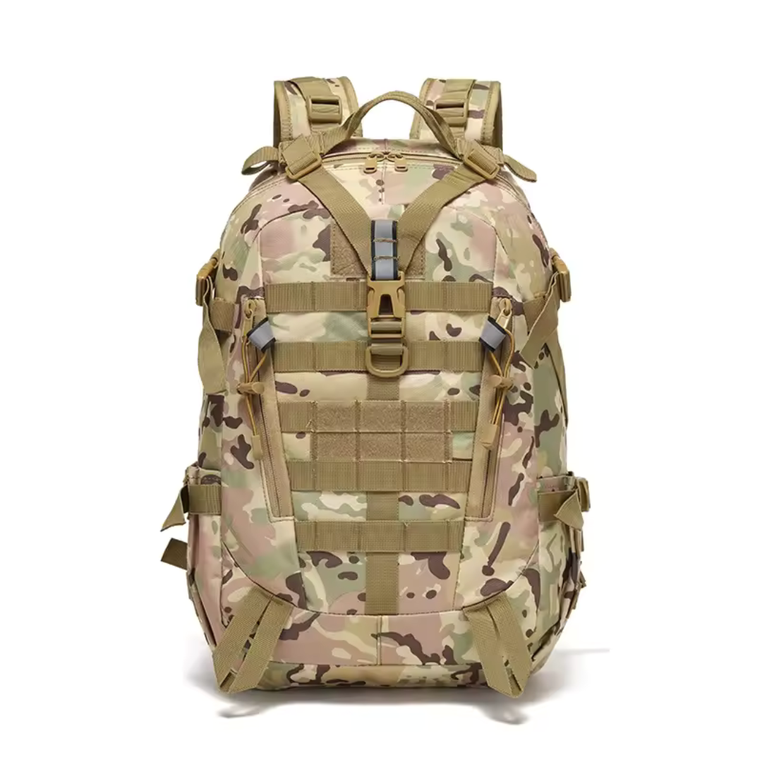 40L Tactical Backpack with Laptop Sleeve & MOLLE Webbing – Waterproof Hiking Daypack for Camping, Travel & Outdoor Adventures