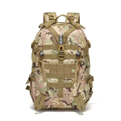 40L Tactical Backpack with Laptop Sleeve & MOLLE Webbing – Waterproof Hiking Daypack for Camping, Travel & Outdoor Adventures