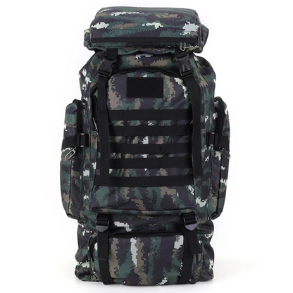 80L Hiking Backpack with MOLLE Webbing – Heavy-Duty 600D Oxford Pack for Multi-Day Treks & Camping Trips