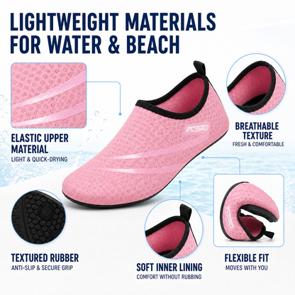 Lightweight Grip Water Shoes for Swimming, Beach & Aqua Sports – Quick-Dry Unisex Barefoot Aqua Socks
