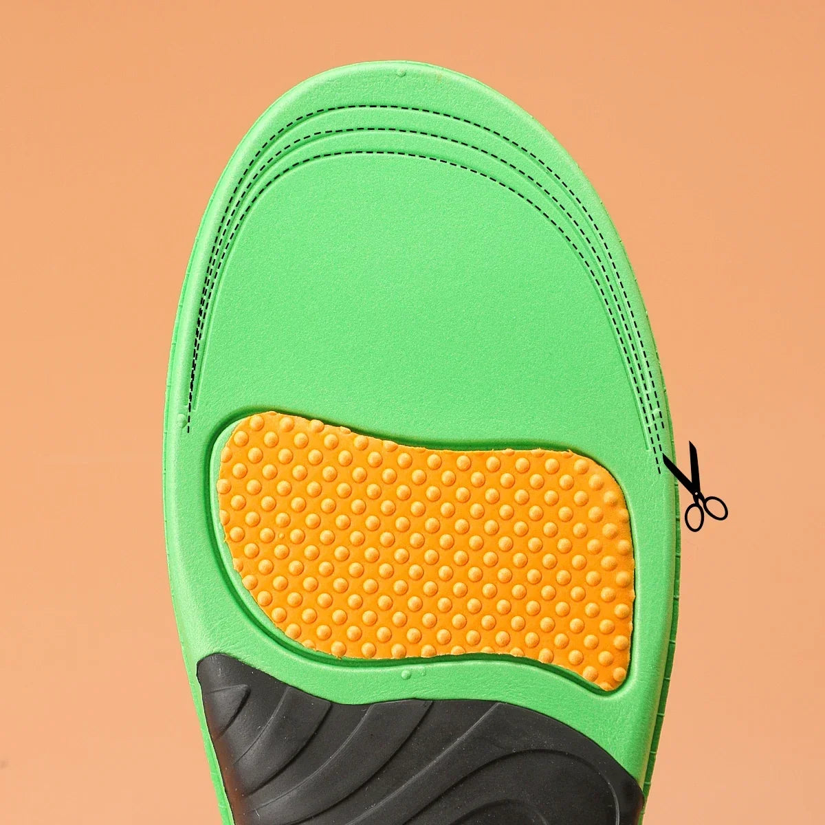 Shock-Absorbing Foot Inserts with Elevated Heel-to-Toe Support for All-Day Stability