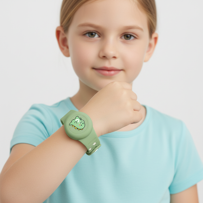 Kids' GPS Tracker Holder Wristband in Soft Silicone – Adjustable Fit for Outdoor Play & Travel Safety