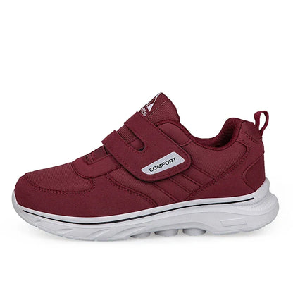 Adjustable Wide-Fit Walking Shoes for Swollen Feet – Hook-and-Loop Closure, Extra Roomy Toe Box & Cushioned Sole for All-Day Comfort