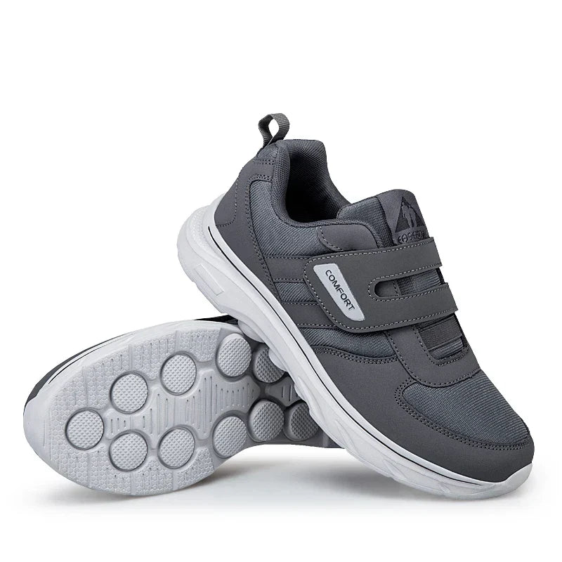Adjustable Wide-Fit Walking Shoes for Swollen Feet – Hook-and-Loop Closure, Extra Roomy Toe Box & Cushioned Sole for All-Day Comfort