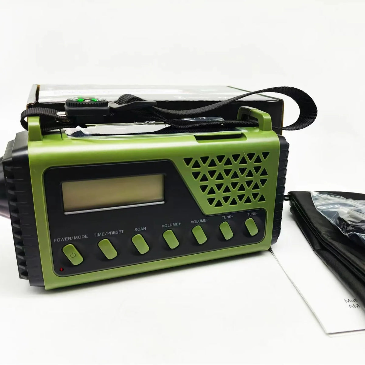 Emergency Weather Radio with Hand Crank Solar Charging Bluetooth Speaker Flashlight 10000mAh Power Bank for Camping Hiking Survival Kits