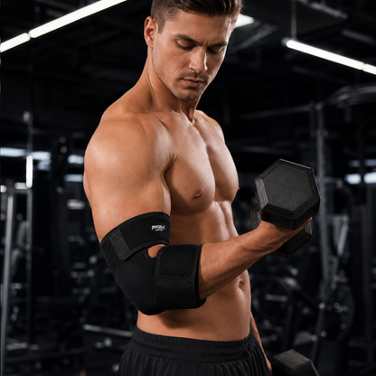 Adjustable Elbow Compression Sleeve with Targeted Support for Workouts Recovery Daily Activity