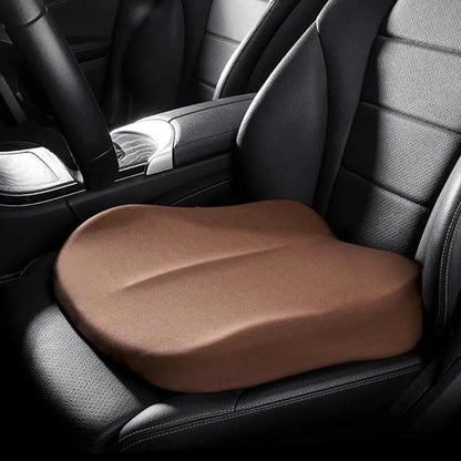 Wedge Car Seat Cushion with Memory Foam for Better Driving Visibility and Posture Support