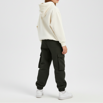 Insulated Snow Pants for Kids with Fleece Lining – Waterproof Shell, Elastic Waist & High-Rise Fit for Boys & Girls – Outdoor Trousers
