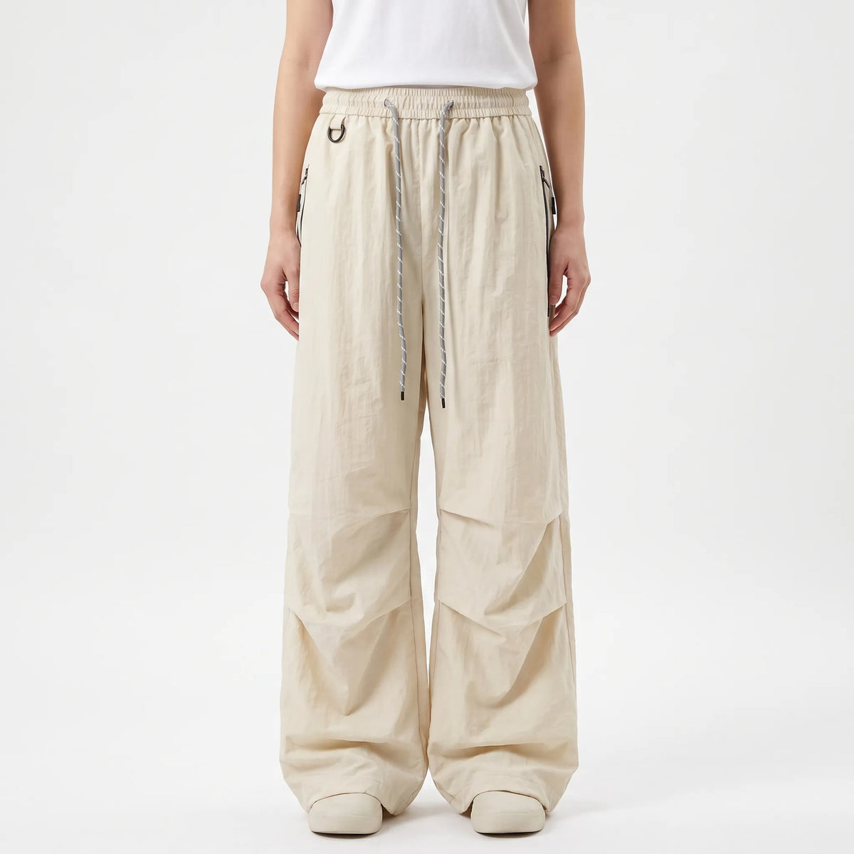 Women's Water-Resistant Wide-Leg Hiking Pants with Adjustable Waist & Cuffs for Outdoor Adventures