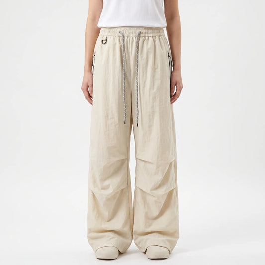 Women's Water-Resistant Wide-Leg Hiking Pants with Adjustable Waist & Cuffs for Outdoor Adventures
