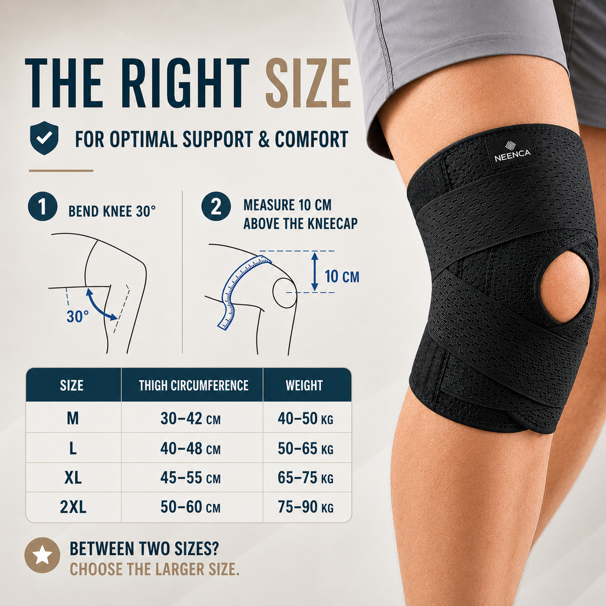 Adjustable Compression Knee Brace with Side Stabilizers for Joint Support & Pain Relief