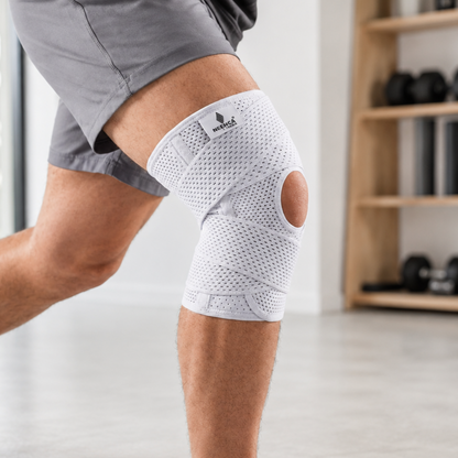 Adjustable Compression Knee Brace with Side Stabilizers for Joint Support & Pain Relief