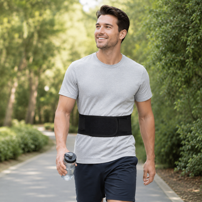 Adjustable Lower Back Support Belt with Self-Heating Therapy & Magnetic Nodes for Pain Relief