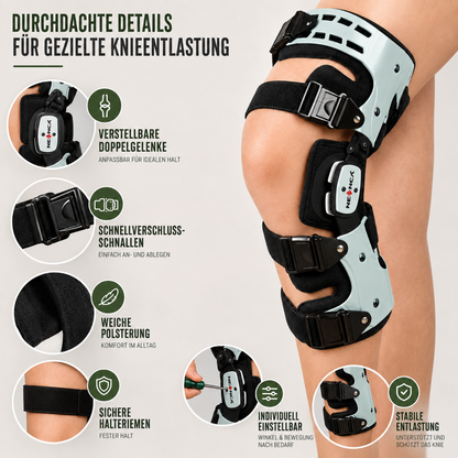 Hinged Knee Brace for Joint Support & Pain Relief – Adjustable Compression Stabilizer for Walking & Daily Activity