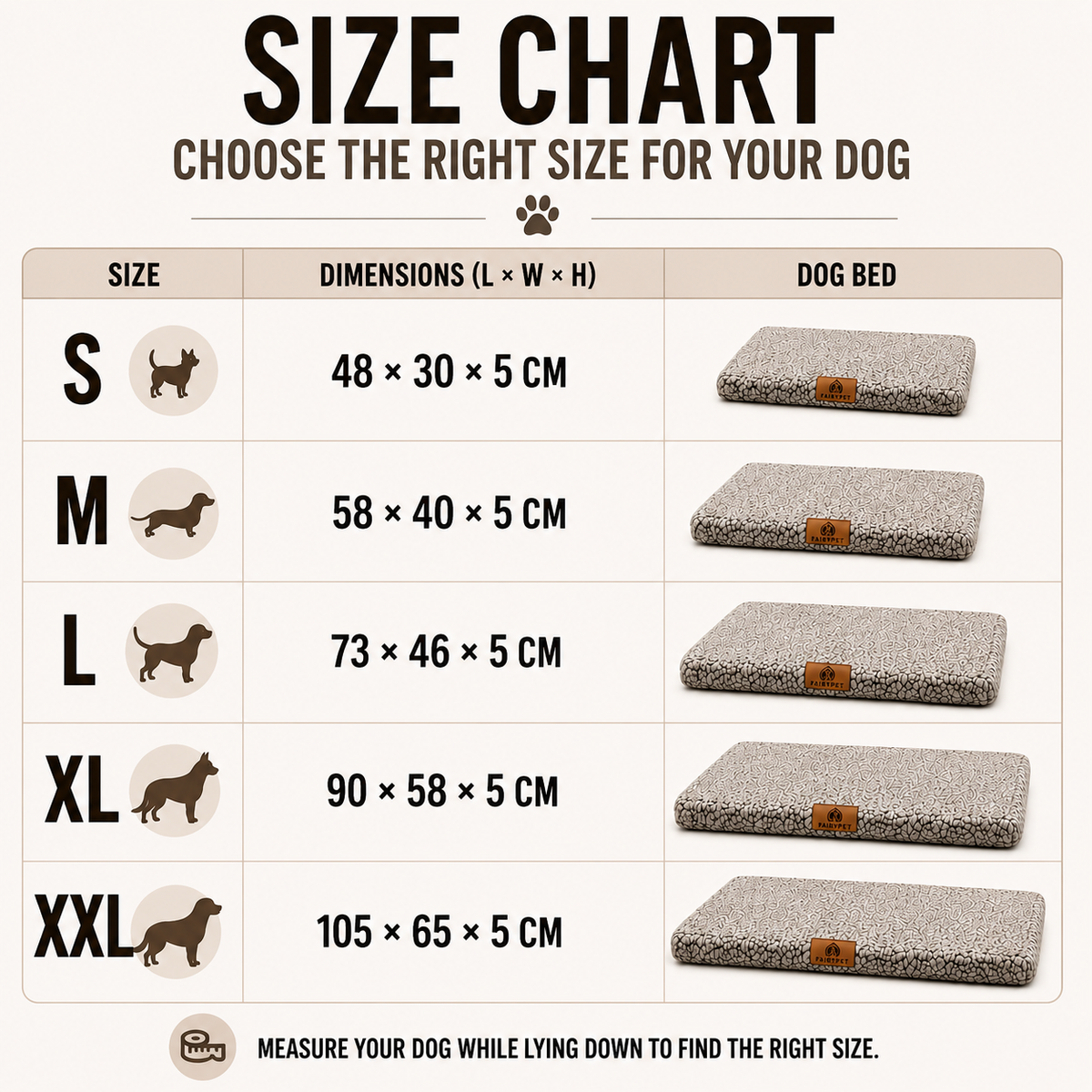 Cushioned Pet Resting Pad with Removable Washable Cover & Non-Skid Bottom for Dogs & Cats