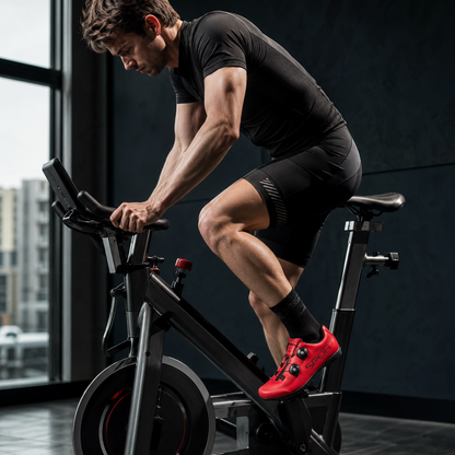 Dual-Dial Flat-Pedal Bike Shoes – No Clips, All Grip, Instant Fit Adjustment for MTB, Road & Indoor Cycling