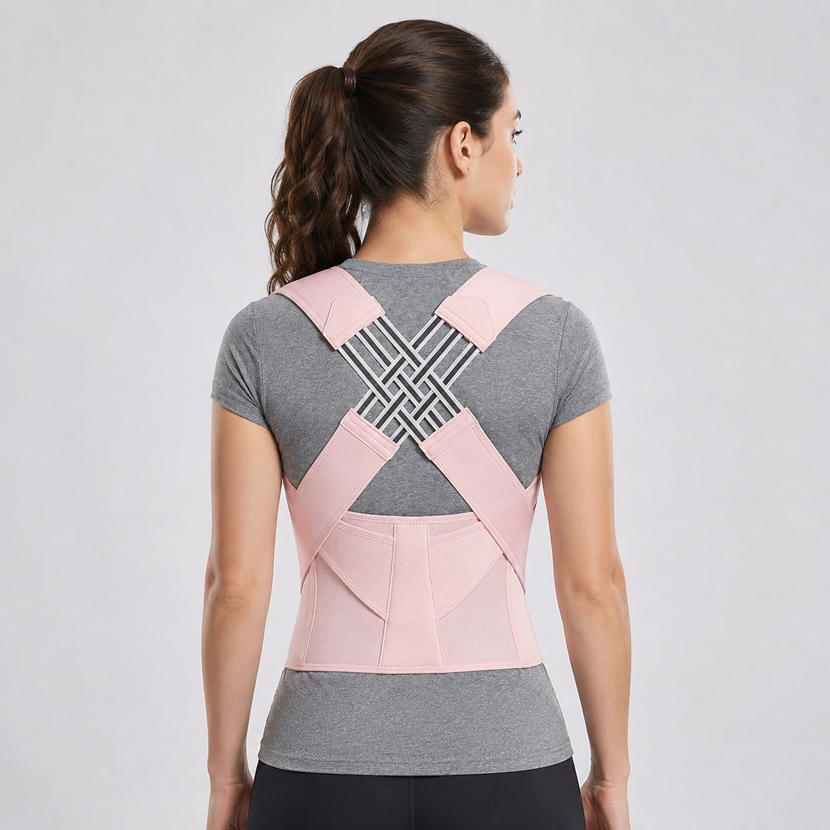 Adjustable Posture Corrector Back Support Brace for Upper and Lower Spine Alignment, Slouch Relief, Shoulder Realignment, Comfortable Wear