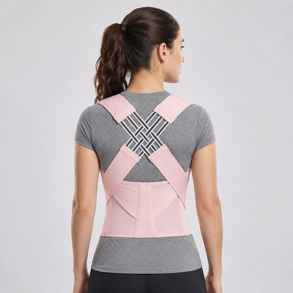 Adjustable Posture Corrector Back Support Brace for Upper and Lower Spine Alignment, Slouch Relief, Shoulder Realignment, Comfortable Wear