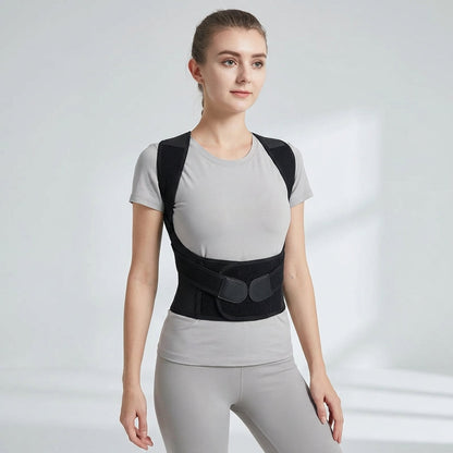Adjustable Back Brace for Upper Body Alignment & Shoulder Support – Breathable Posture Corrector for Men & Women