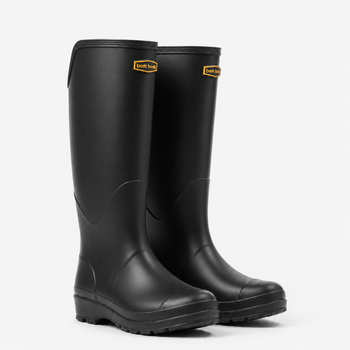 Knee-High Waterproof Rain Boots for Women & Men – Slip-On Rubber Boots with Non-Slip Sole for Muddy Terrain, Gardening & Outdoor Activities