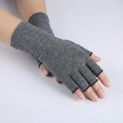 Fingerless Compression Gloves for Joint Support & Pain Relief – Breathable Half-Finger Hand Braces for Everyday Tasks & Arthritis Comfort