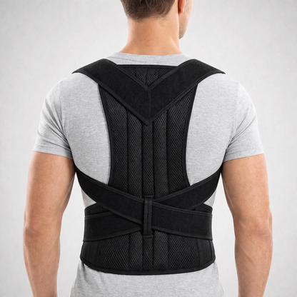 Adjustable Posture Corrector Brace for Upper & Lower Spinal Support – Breathable Harness Design for Men & Women