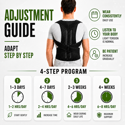 Adjustable Posture Corrector Brace for Upper & Lower Spinal Support – Breathable Harness Design for Men & Women