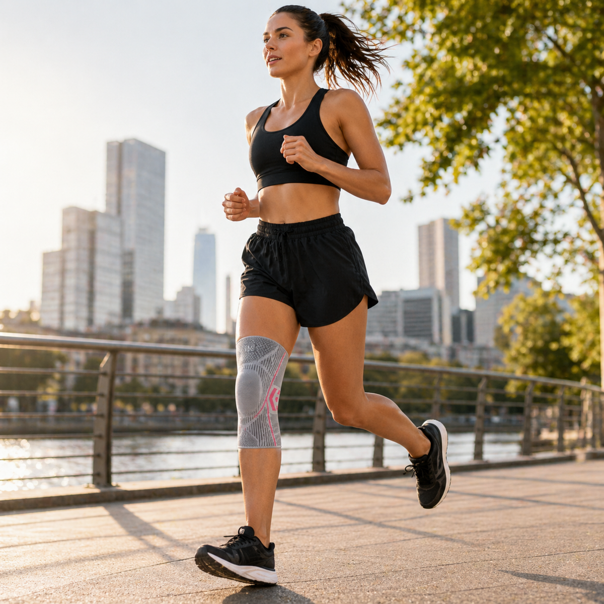 Compression Knee Sleeve for Joint Support & Pain Relief – Breathable Elastic Brace for Running, Sports & Everyday Activity