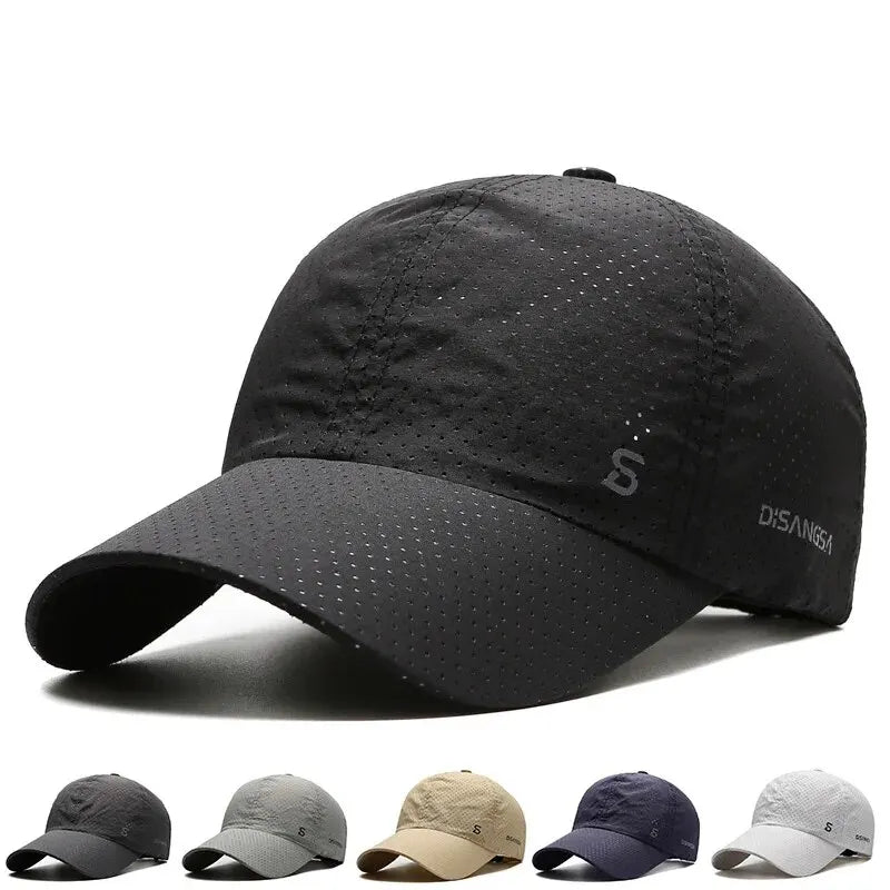 Mesh Ventilated Sports Cap with Quick-Dry Fabric for Running, Hiking & Outdoor Activities
