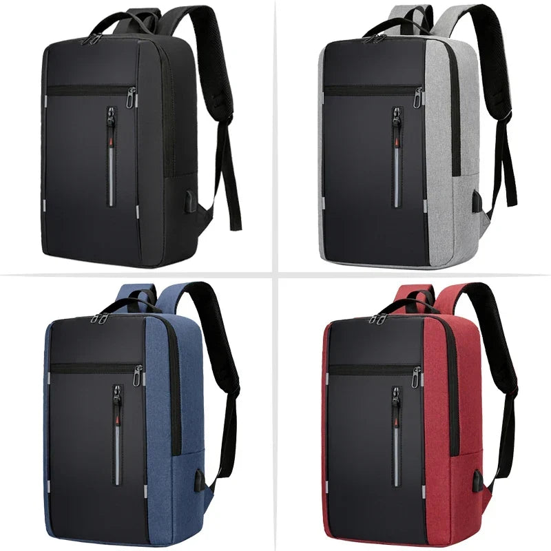 Waterproof Laptop Backpack with USB Charging Port – Padded Compartment for 15.6 Inch Notebook – Commuter Daypack for Work School Travel