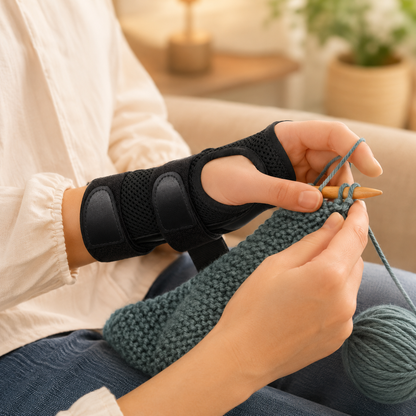 Adjustable Wrist Support Brace with Removable Splints for Left or Right Hand | Compression Stabilizer for Carpal Tunnel, Sprains &