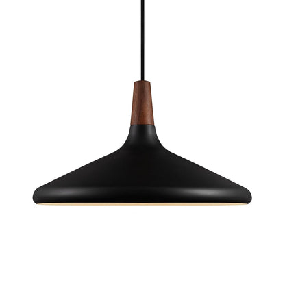 Hanging Drop Ceiling Fixture Wood Metal Shade Adjustable Cord 7-15 inch Diameter for Kitchen Island Dining Room E26 Socket Modern Farmhouse