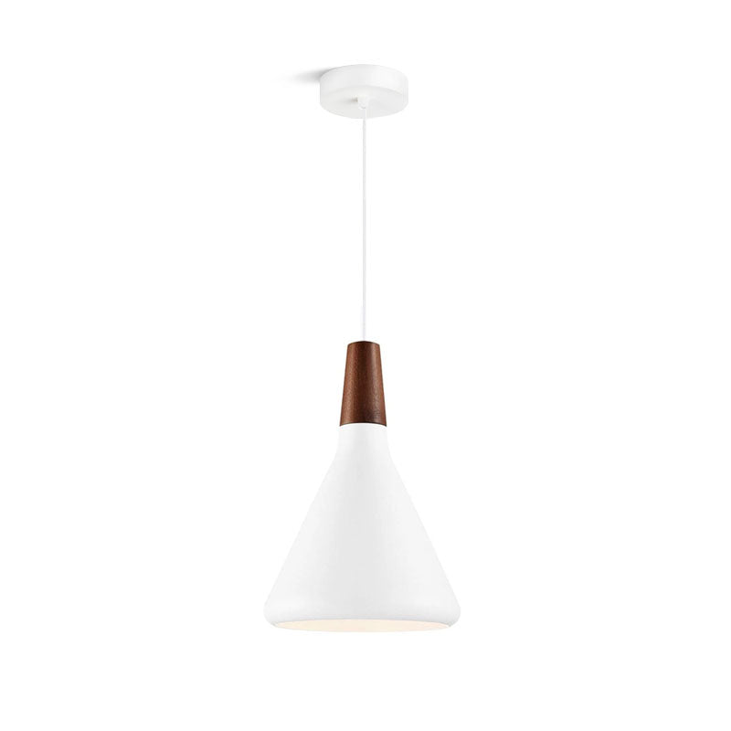 Hanging Drop Ceiling Fixture Wood Metal Shade Adjustable Cord 7-15 inch Diameter for Kitchen Island Dining Room E26 Socket Modern Farmhouse