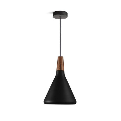 Hanging Drop Ceiling Fixture Wood Metal Shade Adjustable Cord 7-15 inch Diameter for Kitchen Island Dining Room E26 Socket Modern Farmhouse