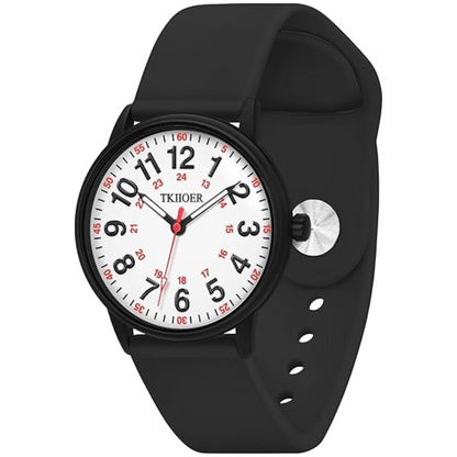 Ortekor Nurses Watch with Luminous Dial & Second Hand | Waterproof Design for Accurate Timekeeping