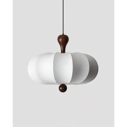 Fabric Drum Pendant Ceiling Light with Wood Accent for Dining Room and Kitchen Island – Soft White Pleated Shade, Modern Minimalist Drop Fix